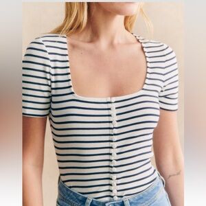 Sezane Striped Tshirt Grant like new